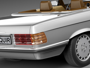 Mercedes-Benz SL R107 1971-1989 3D Модель
