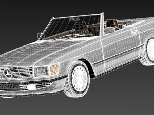 Mercedes-Benz SL R107 1971-1989 3D Model