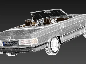 Mercedes-Benz SL R107 1971-1989 3D Model