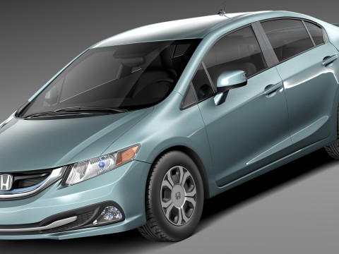 Honda Civic Sedan EX 2013 3D Модель
