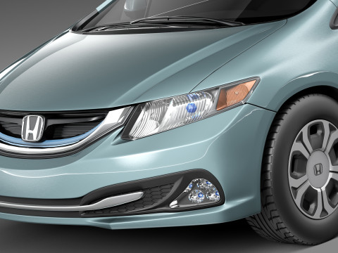 Honda Civic Sedan EX 2013 Model 3D