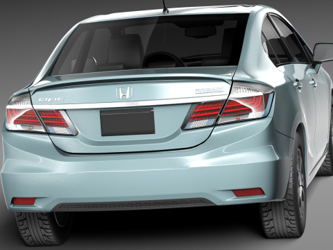 Honda Civic Sedan EX 2013 Model 3D