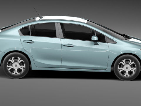 Honda Civic Sedan EX 2013 Model 3D