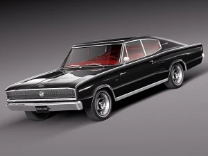 Dodge Charger 1966 3D Model