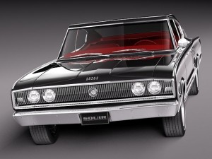 Dodge Charger 1966 Model 3D