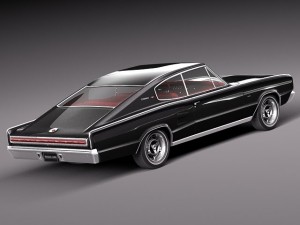 Dodge Charger 1966 Model 3D