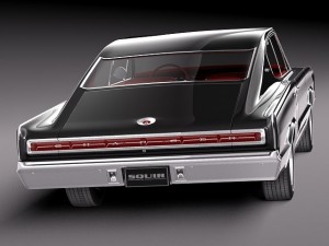 Dodge Charger 1966 Model 3D