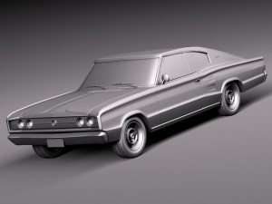 Dodge Charger 1966 Model 3D