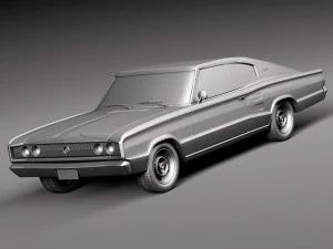Dodge Charger 1966 3D Model