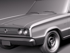 Dodge Charger 1966 Model 3D