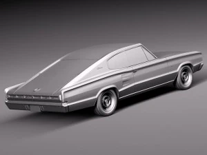 Dodge Charger 1966 3D Model