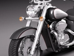 Honda Shadow Aero 750 2012 3D Model