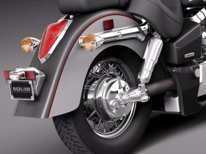 Honda Shadow Aero 750 2012 3D Model