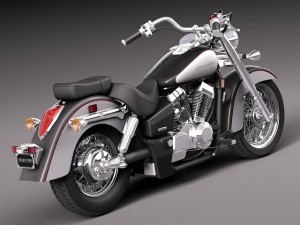 Honda Shadow Aero 750 2012 3D Модель