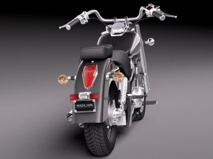 Honda Shadow Aero 750 2012 3D Модель