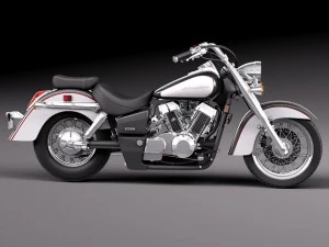 Honda Shadow Aero 750 2012 3D Model