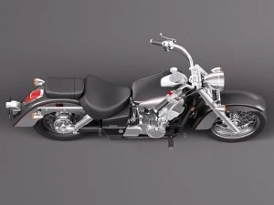 Honda Shadow Aero 750 2012 3D Model