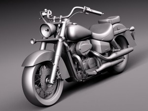 Honda Shadow Aero 750 2012 3D Модель