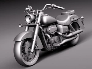 Honda Shadow Aero 750 2012 3D Model