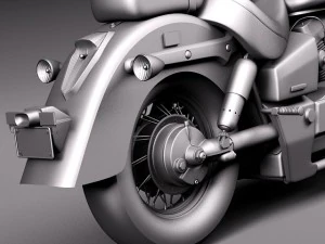 Honda Shadow Aero 750 2012 3D Model