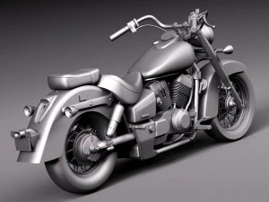 Honda Shadow Aero 750 2012 3D Model