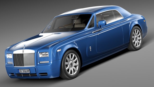 RollsRoyce Phantom Coupe 2013 Modello 3D .c4d .max .obj .3ds .fbx .stl .blend 