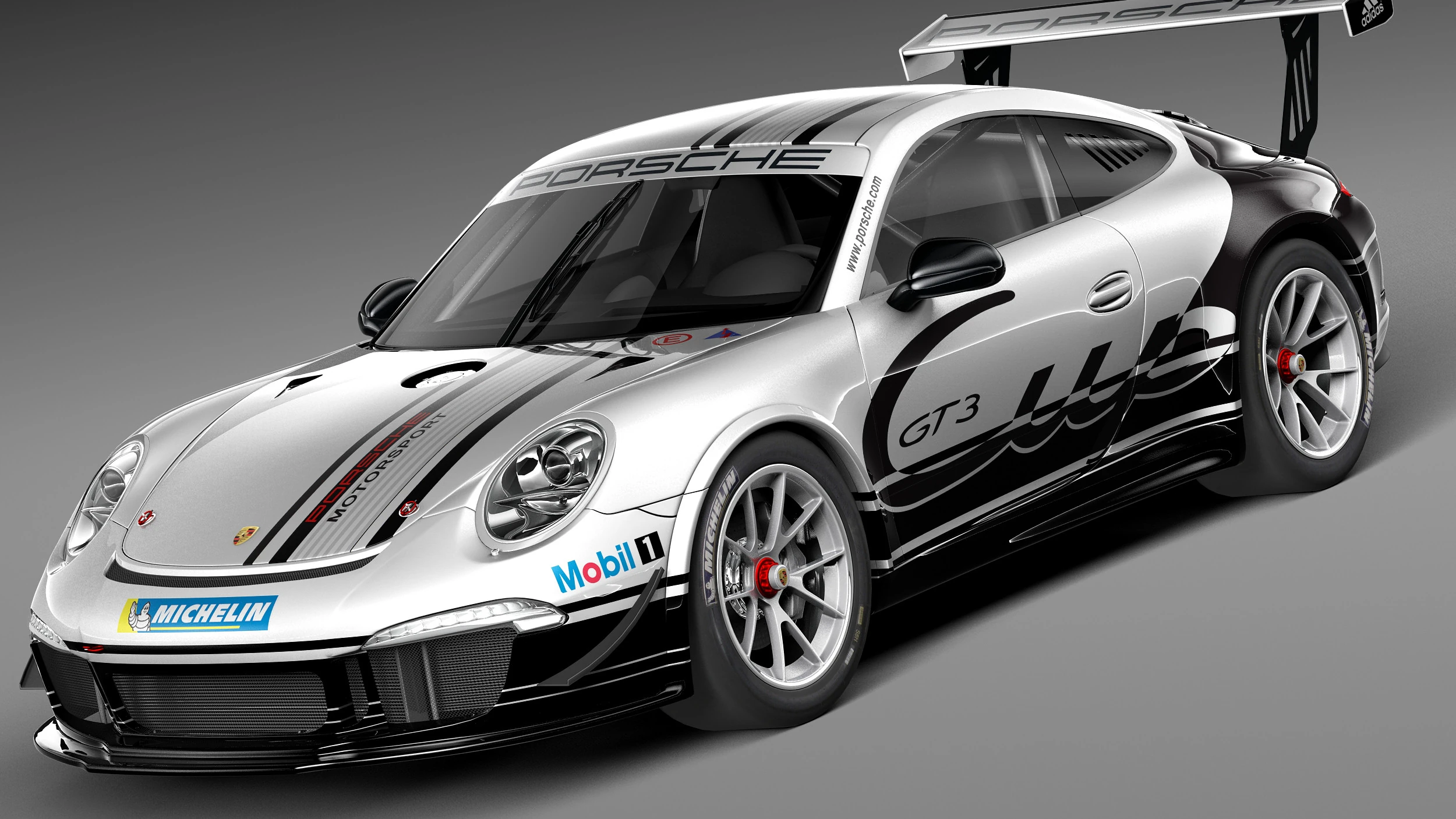 Porsche 911 GT3 Cup 2013 3D Model .c4d .max .obj .3ds .fbx .stl .blend 
