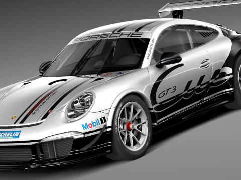 Porsche 911 GT3 Kupası 2013 3D Model