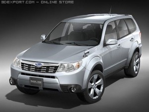 Subaru Forester 2009 3D Model