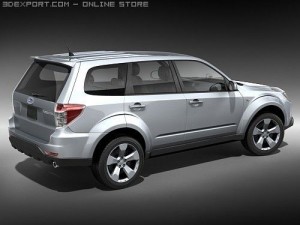 Subaru Forester 2009 3D Model