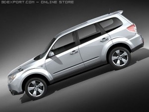 Subaru Forester 2009 3D Model