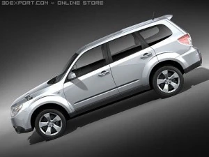 Subaru Forester 2009 3D Model
