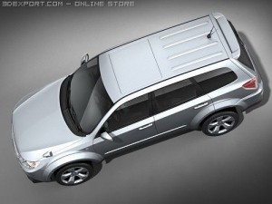 Subaru Forester 2009 3D Model