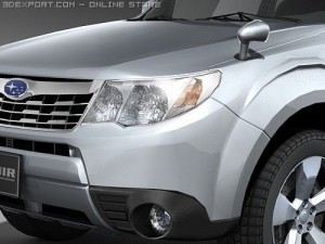 Subaru Forester SUV 2009 midpoly 3D Model