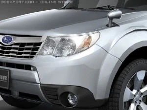 Subaru Forester SUV 2009 midpoly 3D Model
