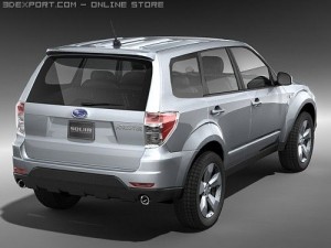 Subaru Forester SUV 2009 midpoly 3D Model