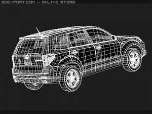 Subaru Forester SUV 2009 midpoly 3D Model
