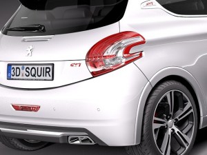 Peugeot 208 GTI 2014 Model 3D
