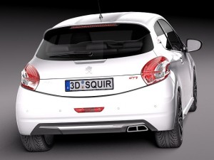 Peugeot 208 GTI 2014 Model 3D