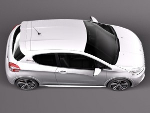 Peugeot 208 GTI 2014 Model 3D