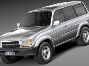 Toyota Land Cruiser J80 1989-1997 3D Model
