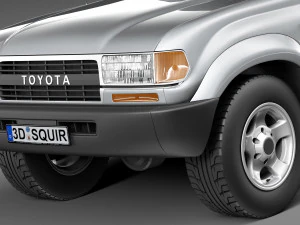 Toyota Land Cruiser J80 1989-1997 3D Model