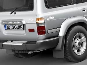 Toyota Land Cruiser J80 1989-1997 3D Model