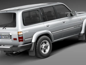 Toyota Land Cruiser J80 1989-1997 3D Model