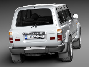 Toyota Land Cruiser J80 1989-1997 3D 模型