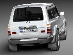 Toyota Land Cruiser J80 1989-1997 3D Model