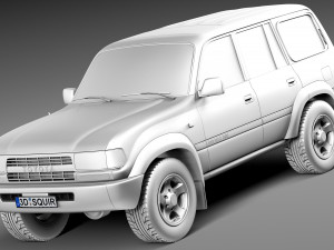 Toyota Land Cruiser J80 1989-1997 3D 模型