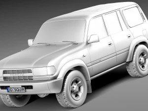 Toyota Land Cruiser J80 1989-1997 3D Model