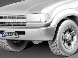 Toyota Land Cruiser J80 1989-1997 3D Model