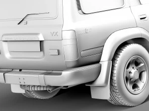 Toyota Land Cruiser J80 1989-1997 3D Model